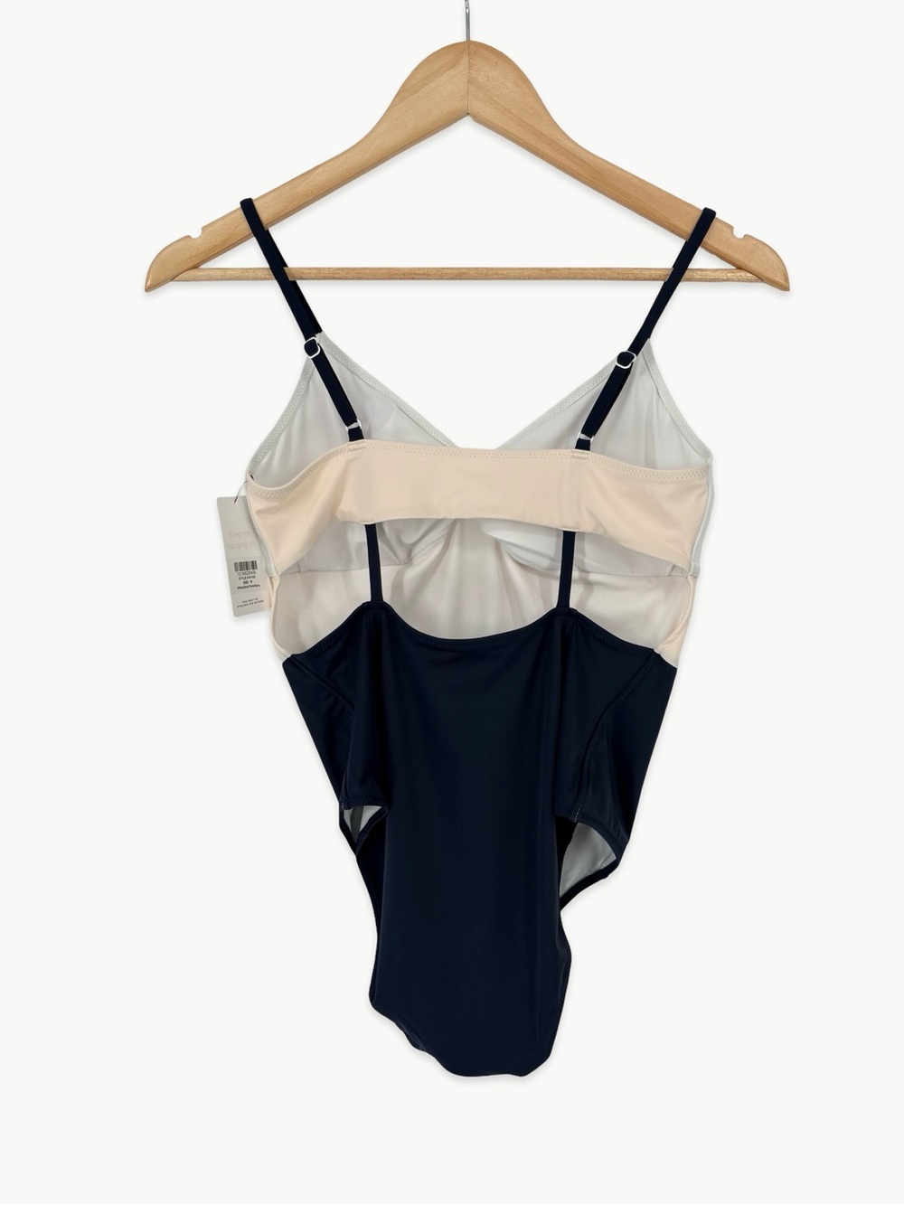 Lively The Swim One Piece Soft Navy Colorblock Modest Swimsuit NWT Size Medium - Picture 7 of 14